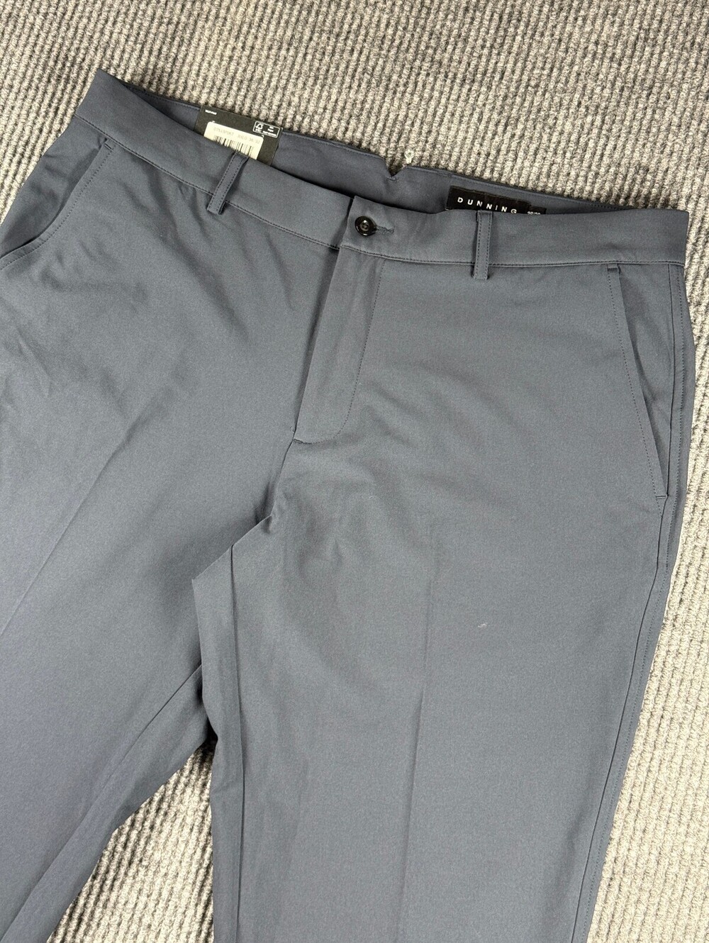NWT Dunning Performance Golf Pants Mens 36x32 Navy Quick Dry Stretch Chino